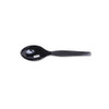 Plastic Cutlery, Heavy Mediumweight Teaspoons, Black, 1,000/carton