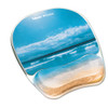 Gel Mouse Pad W/wrist Rest, Photo, 7 7/8 X 9 1/4, Sandy Beach