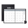 Two-year Monthly Hard Cover Planner, 11 X 8.5, Black, 2021-2022