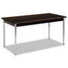 Utility Table, Rectangular, 60w X 30d X 29h, Mocha/black