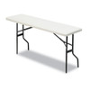 Indestructables Too 1200 Series Folding Table, 72w X 18d X 29h, Platinum