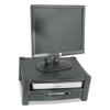 Two Level Stand, Removable Drawer, 17 X 13 1/4 X 3-1/2 To 7, Black