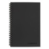 Wirebound Business Notebook, Wide/legal Rule, Black Cover, 8 X 5, 80 Sheets
