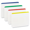 2" And 3" Tabs, Lined, 1/5-cut Tabs, Assorted Primary Colors, 2" Wide, 24/pack