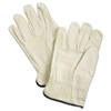 Unlined Pigskin Driver Gloves, Cream, X-large, 12 Pair