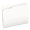 Colored File Folders, 1/3-cut Tabs, Letter Size, White, 100/box