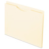 Manila Reinforced File Jackets, 2-ply Straight Tab, Letter Size, Manila, 50/box