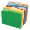 Double Stuff File Folders, 1/3-cut Tabs, Letter Size, Assorted, 50/pack