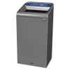 Configure Indoor Recycling Waste Receptacle, 23 Gal, Gray, Mixed Recycling