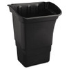 Optional Utility Cart Refuse/utility Bin, Rectangular, 8 Gal, Black