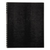 Notepro Notebook, 1 Subject, Medium/college Rule, Black Cover, 11 X 8.5, 150 Sheets