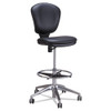 Metro Collection Extended-height Chair, Supports Up To 250 Lbs., Black Seat/black Back, Chrome Base - IVSSAF3442BV