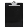 Recycled Plastic Clipboard With Ruler Edge, 1" Clip Cap, 8 1/2 X 12 Sheet, Black