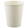Uncoated Paper Cups, Hot Drink, 8oz, White, 1000/carton