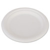 Champware Heavyweight Bagasse Dinnerware, Plate, 6", White, 1000/carton