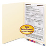 Manila End Tab 1-fastener Folders With Reinforced Tabs, 0.75" Expansion, Straight Tab, Legal Size, 11 Pt. Manila, 50/box