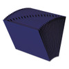 Heavy-duty Indexed Expanding Open Top Color Files, 21 Sections, 1/21-cut Tab, Letter Size, Navy Blue