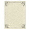 Parchment Certificates, Vintage, 8 1/2 X 11, Ivory W/ Silver-foil Border, 50/pack