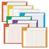 Horizontal Incentive Chart Pack, 28w X 22h, Assorted Colors, 8/pack