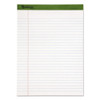 Earthwise By Oxford Recycled Pad, Wide/legal Rule, 8.5 X 11.75, White, 50 Sheets, Dz