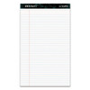 Docket Ruled Perforated Pads, Wide/legal Rule, 8.5 X 14, White, 50 Sheets, 12/pack