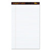 Docket Gold Ruled Perforated Pads, Wide/legal Rule, 8.5 X 14, White, 50 Sheets, 12/pack