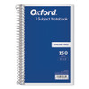 Coil-lock Wirebound Notebooks, 3 Subjects, Medium/college Rule, Assorted Color Covers, 9.5 X 6, 150 Sheets