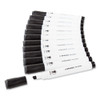 Chisel Tip Low-odor Dry-erase Markers With Erasers, Black, Dozen