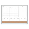 4n1 Magnetic Dry Erase Combo Board, 24 X 18, White/natural