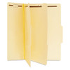 Six-section Classification Folders, 2 Dividers, Letter Size, Manila, 15/box