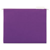Deluxe Bright Color Hanging File Folders, Letter Size, 1/5-cut Tab, Violet, 25/box