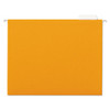 Deluxe Bright Color Hanging File Folders, Letter Size, 1/5-cut Tab, Orange, 25/box