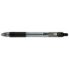 Z-grip Retractable Ballpoint Pen, Medium 1mm, Black Ink, Clear Barrel, Dozen