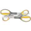 Titanium Bonded Scissors, 8" Long, 3.5" Cut Length, Gray/yellow Straight Handles, 2/pack