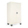 Assembled Mobile Storage Cabinet, W/adjustable Shelves 36w X 24d X 66h, Putty