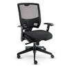 Alera Epoch Series Fabric Mesh Multifunction Chair, Supports Up To 275 Lbs, Black Seat/black Back, Black Base