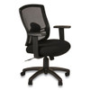 Alera Etros Series Mesh Mid-back Petite Swivel/tilt Chair, Supports Up To 275 Lbs, Black Seat/black Back, Black Base