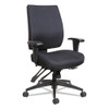 Alera Wrigley Series High Performance Mid-back Multifunction Task Chair, Up To 275 Lbs, Black Seat/back, Black Base