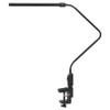 Led Desk Lamp With Interchangeable Base Or Clamp, 5.13"w X 21.75"d X 21.75"h, Black