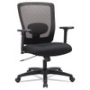 Alera Envy Series Mesh Mid-back Swivel/tilt Chair, Supports Up To 250 Lbs., Black Seat/black Back, Black Base