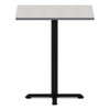 Reversible Laminate Table Top, Square, 35 3/8w X 35 3/8d, White/gray