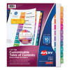Customizable Toc Ready Index Multicolor Dividers, 10-tab, Letter - IVSAVE11165