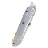 Quick-change Utility Knife W/retractable Blade & Twine Cutter, Gray - IVSBOS10499