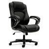 Hvl402 Series Executive High-back Chair, Supports Up To 250 Lbs., Black Seat/black Back, Black Base