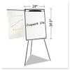 Magnetic Gold Ultra Dry Erase Tripod Easel W/ Ext Arms, 32" To 72", Black/silver