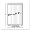 In-out Magnetic Dry Erase Board, 24x36, Silver Frame