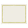 Foil Border Certificates, 8.5 X 11, Ivory/gold, Channel, 12/pack