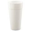 Foam Drink Cups, Hot/cold, 24oz, White, 25/bag, 20 Bags/carton