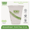 Greenstripe Renewable & Compostable Cold Cups - 12oz., 50/pk, 20 Pk/ct