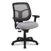 Apollo Mid-back Mesh Chair, Silver Seat/silver Back, Silver Base